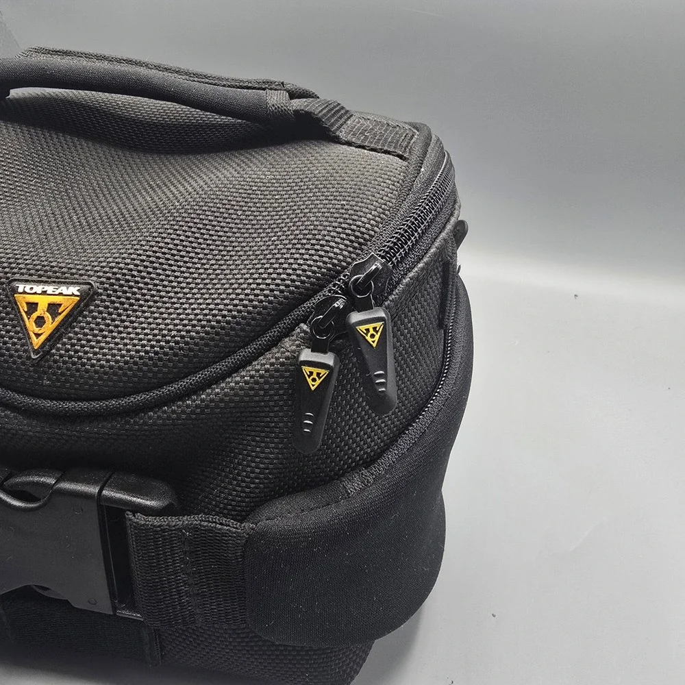 Topeak Compact Handlebar Bag Fanny Pack Black QR Mount DuPont Teflon BG1783